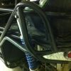 Rear shock loops back view