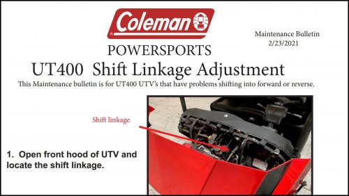 More information about "Outfitter-UT400-ShiftCable Adjustment"