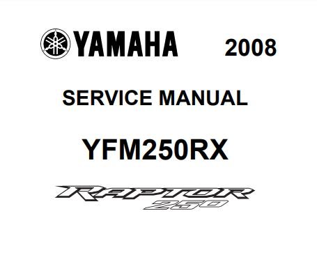 More information about "2008 Yamaha Raptor 250 Service Manual"