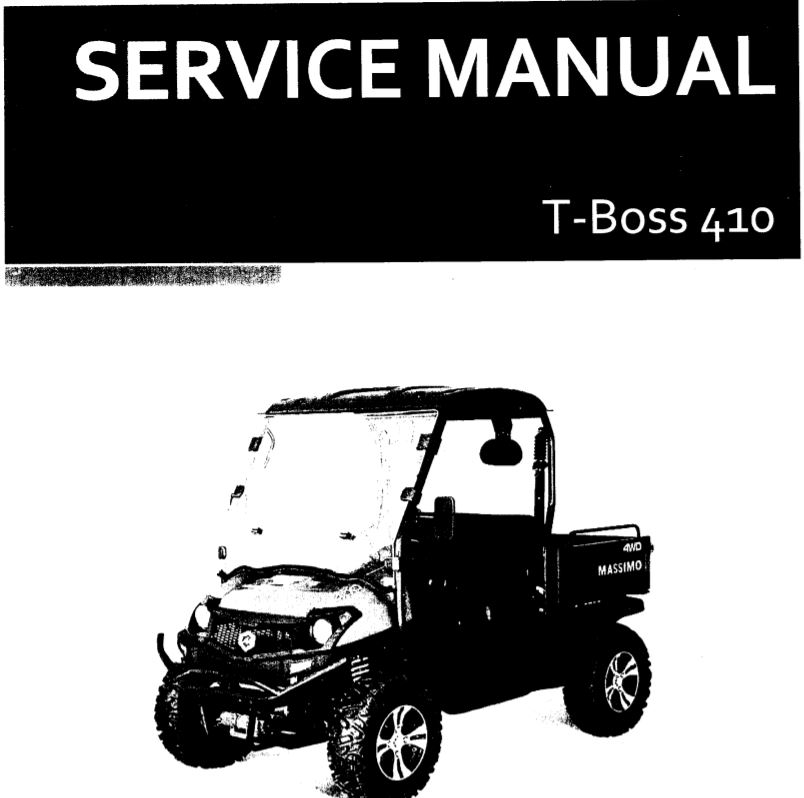 Massimo T Boss 410 Service Manual