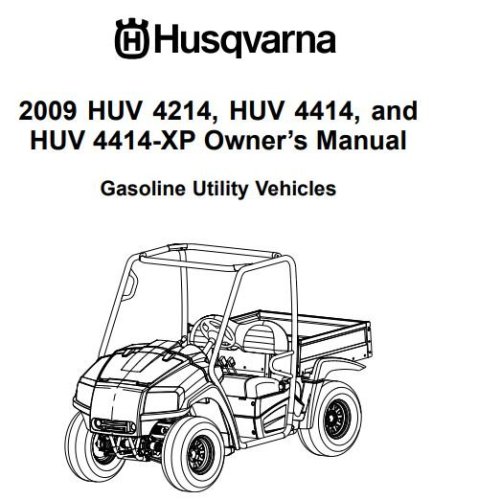 More information about "2009 Husqvarna HUV 4214, HUV 4414, HUV 4414-XP Owner's Manual"