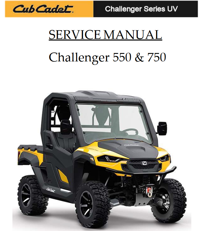 Cub Cadet UV series, Challenger 550 & 750