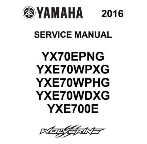 More information about "2016 Yamaha Wolverine 700 Service Manual"